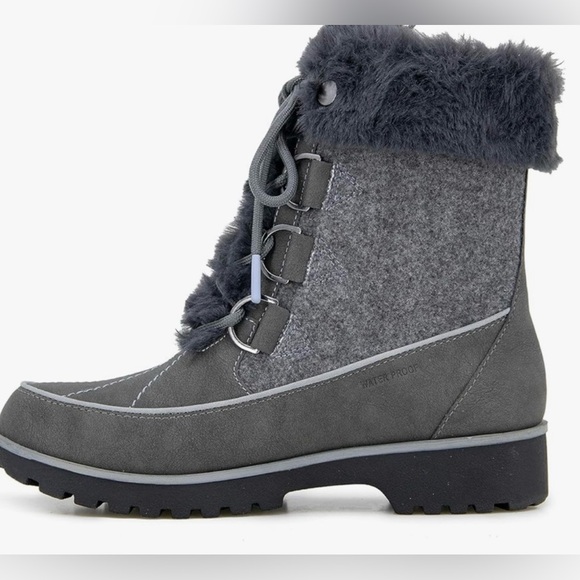 JBU Charcoal Fur-Lined Winter Boots - Picture 2 of 9